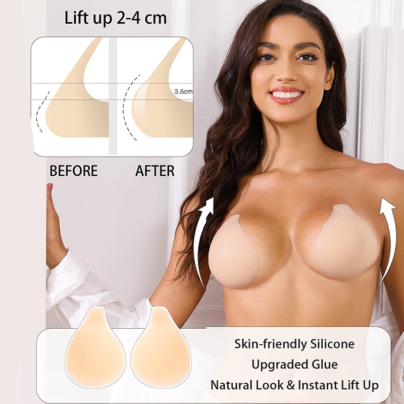 1/2 Pairs Women Sticky Bra Pus - Strapless Bra Backless avis et prix