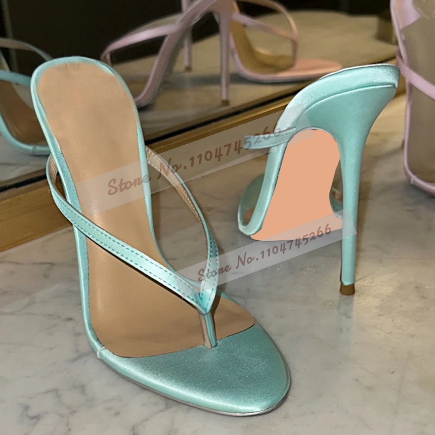 Light Green Satin Clip Toe Hig - Slip Dress Satin avis et prix