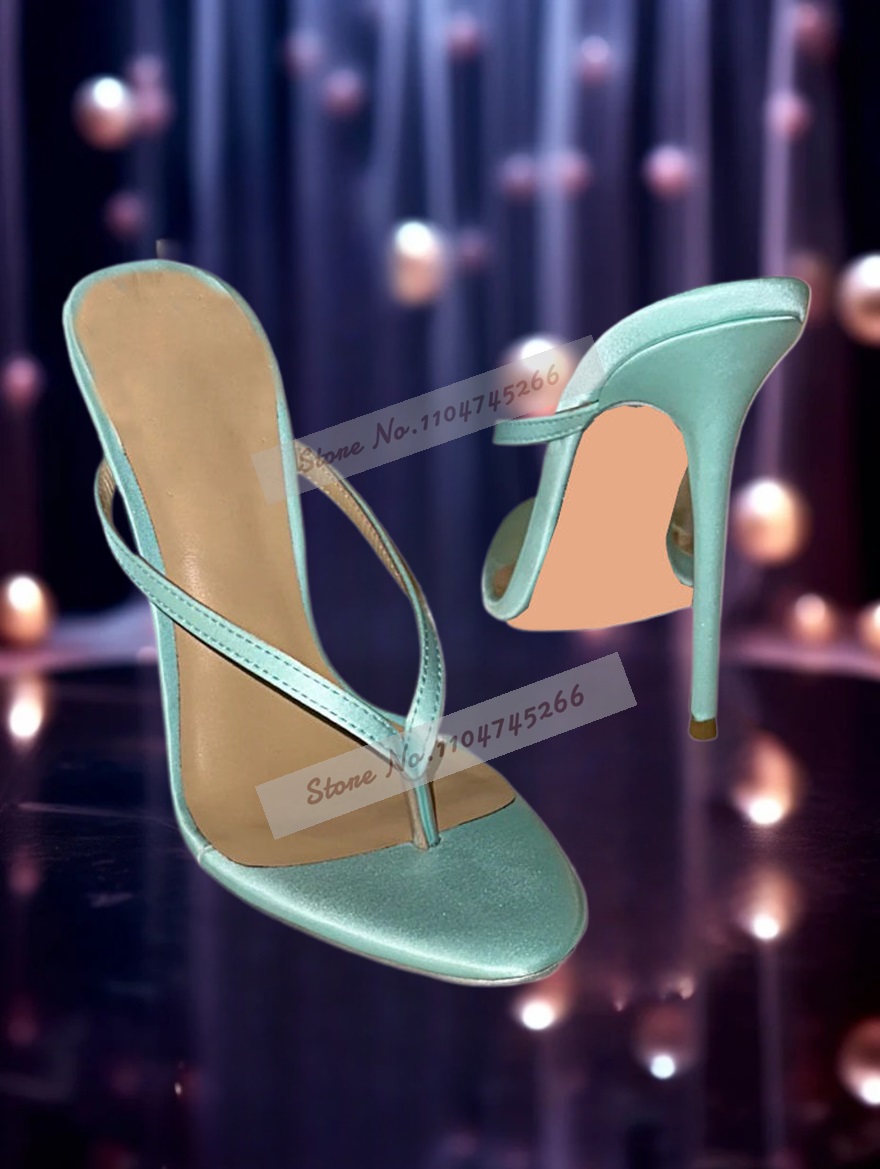 Light Green Satin Clip Toe Hig - Slip Dress Satin avis et prix