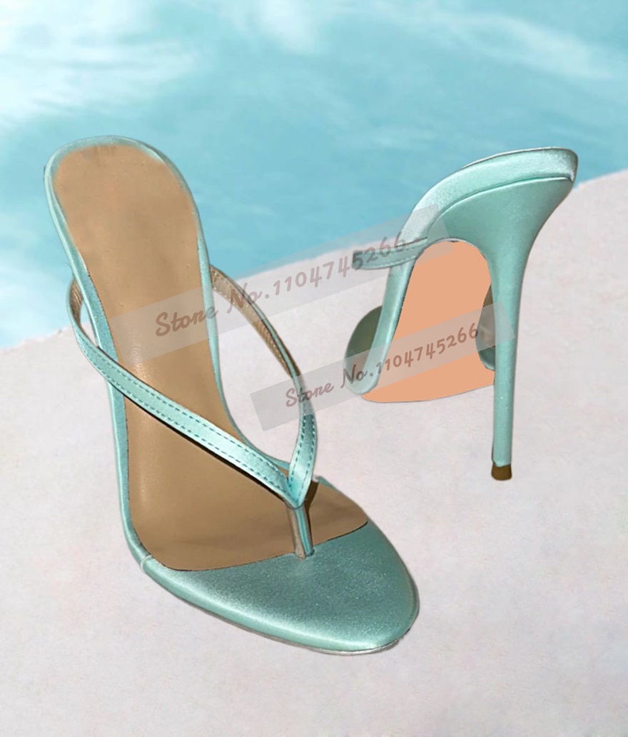 Light Green Satin Clip Toe Hig - Slip Dress Satin avis et prix