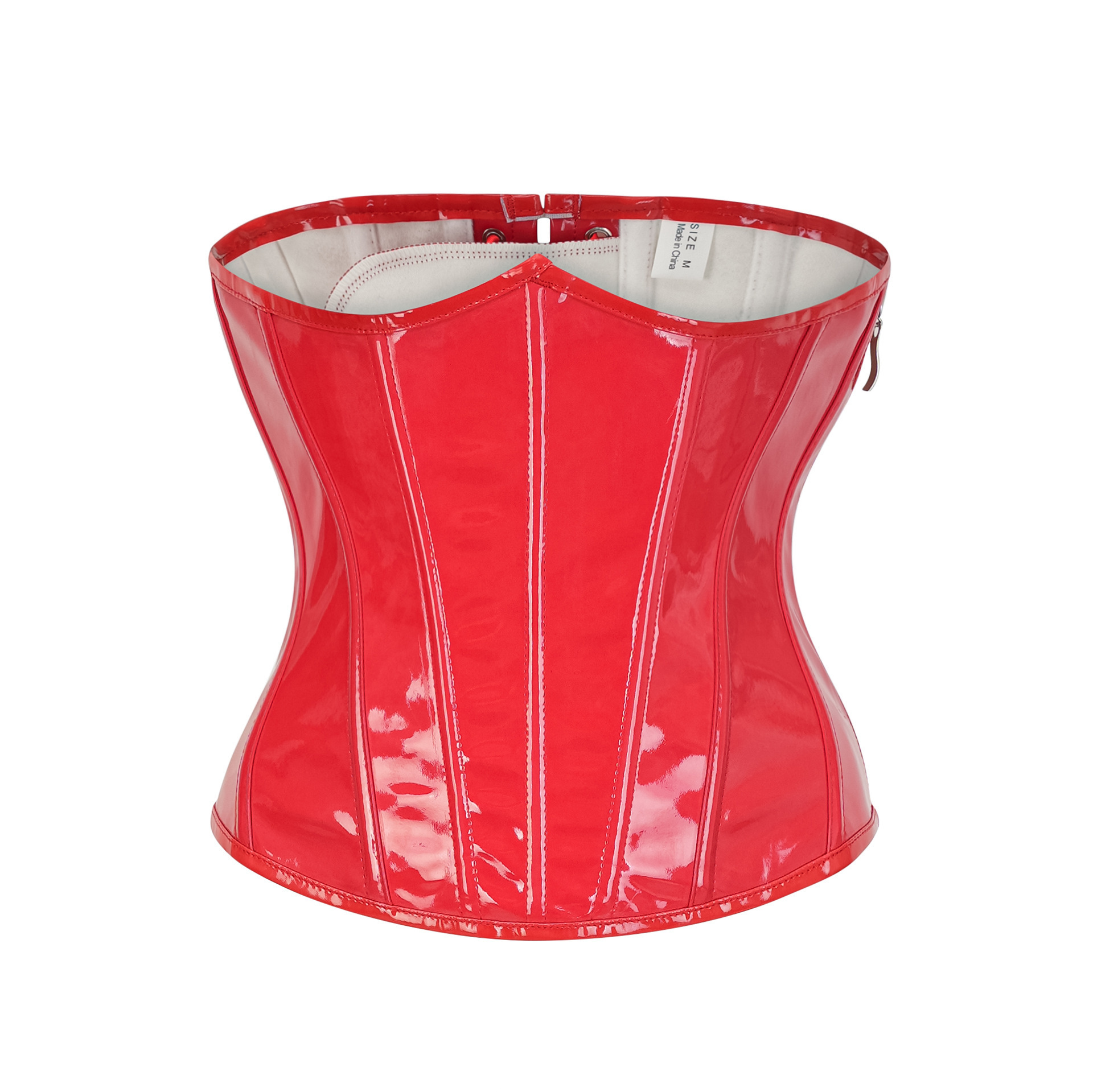 Steampunk Red PU Leather Side  - Corset Waist Cinch avis et prix
