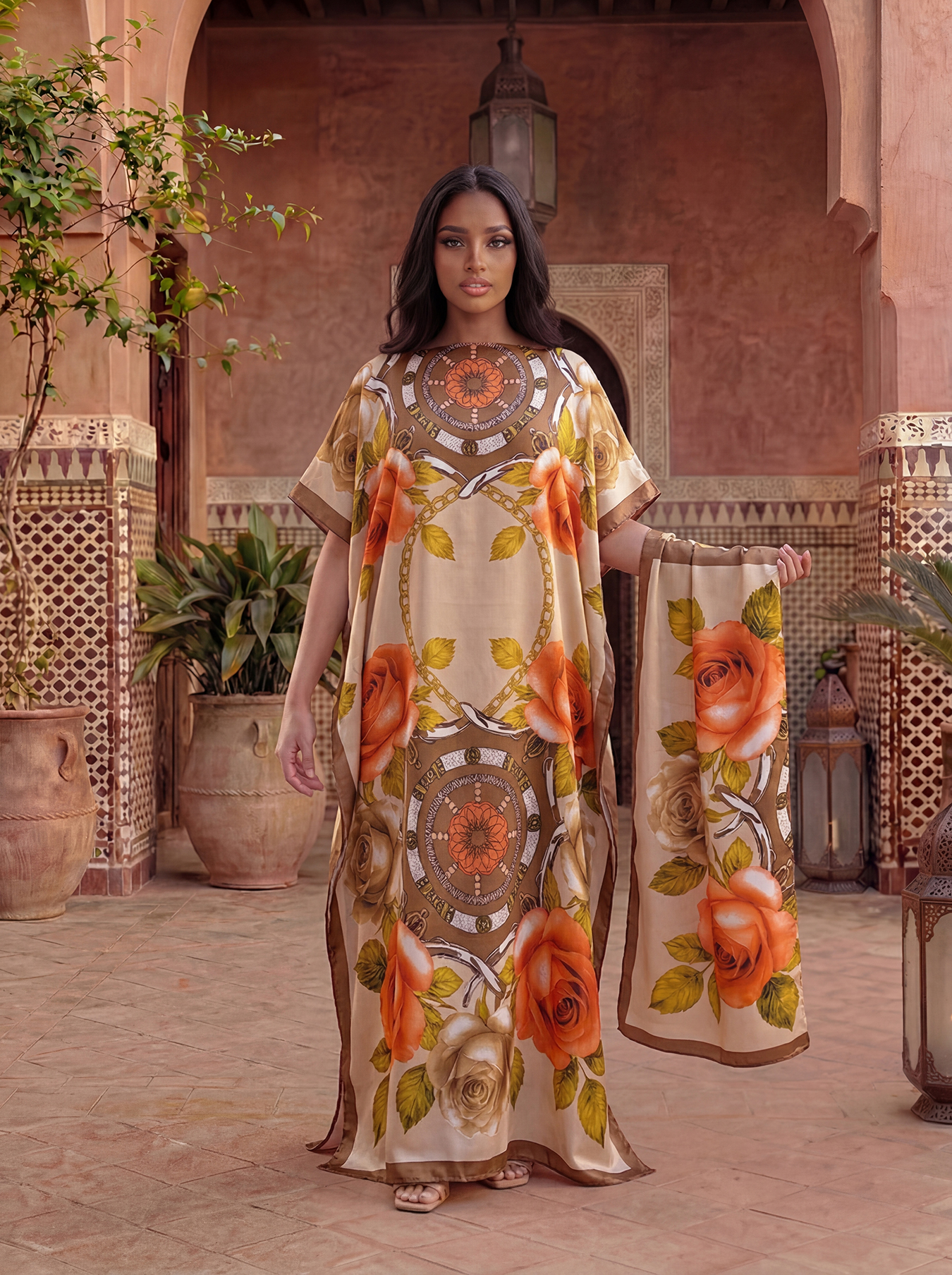 New Style Long Loose Silk Blen - Robe Silk Women avis et prix