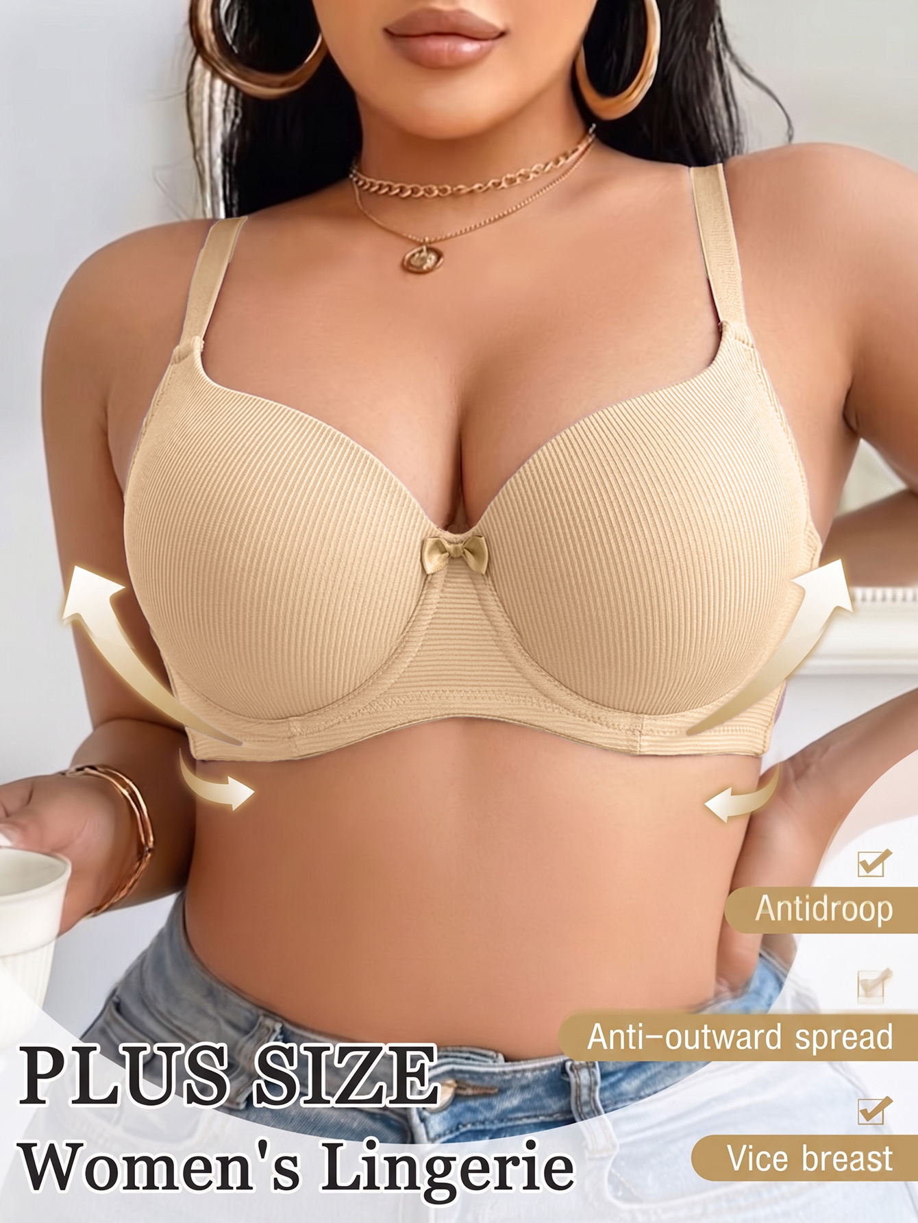 Plus Size Anti-Sagging Women B - Push Up Bra Padded avis et prix