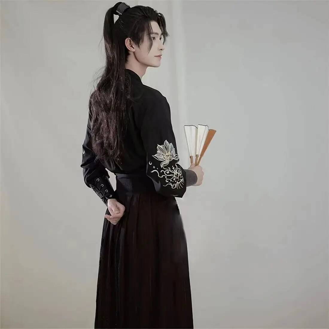 Ancient knight hanfu men women - Robe Silk Women avis et prix
