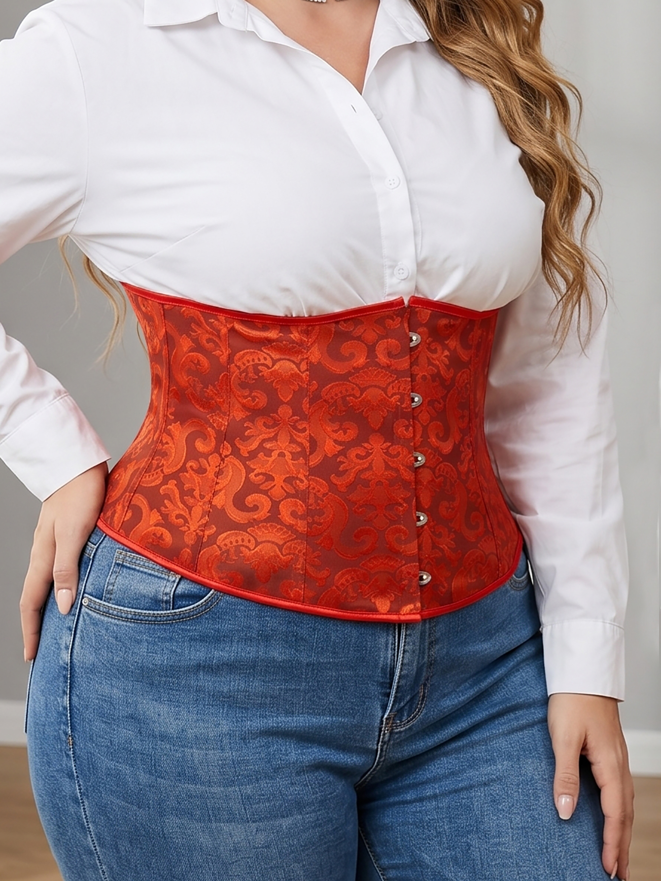 Women's Plus Size Court Lace W - Corset Waist Cinch avis et prix