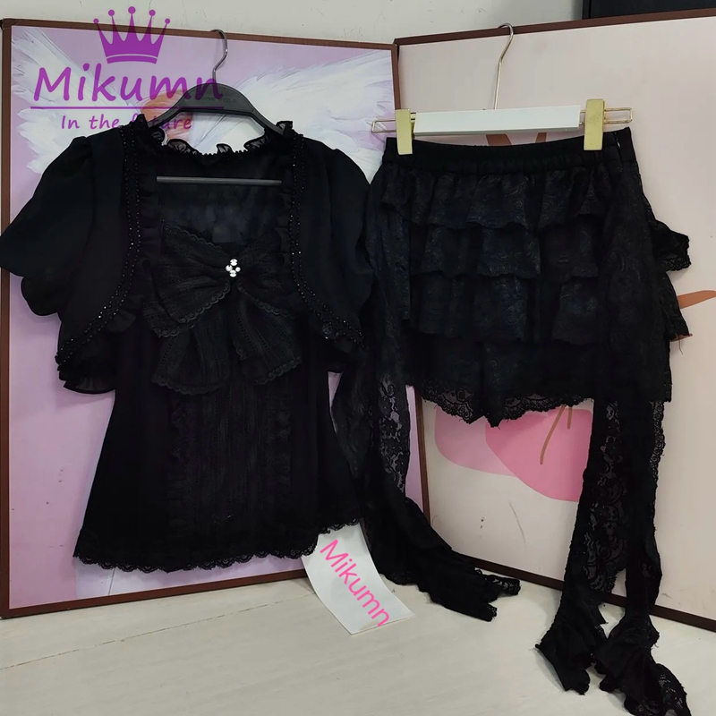 Mikumn Gothic Lolita Black Lac - Cami Top Lace avis et prix