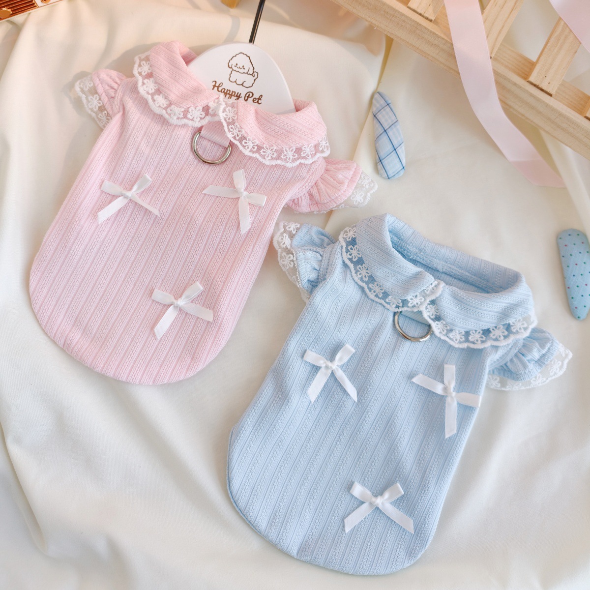 Pet Spring Lace Bow Vest Can P - Lace Teddy Lingerie avis et prix
