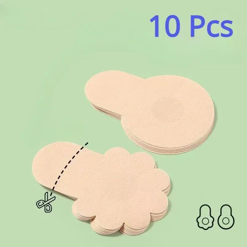 10pcs Women's Invisible Breast - Silicone Bra Adhesive avis et prix