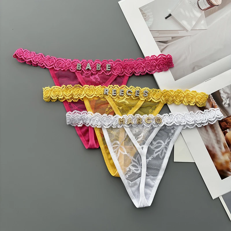 Personality Custom Thong Name  - Thong Bikini Women avis et prix