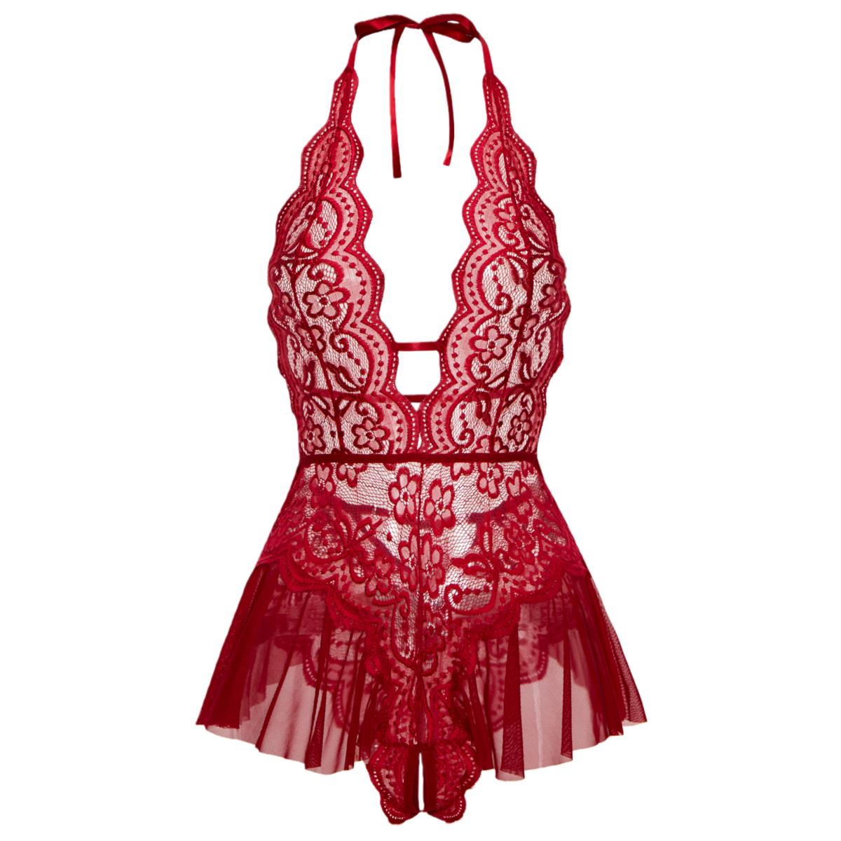 Erotic Crotchless Hot Lingerie - Lace Teddy Lingerie avis et prix