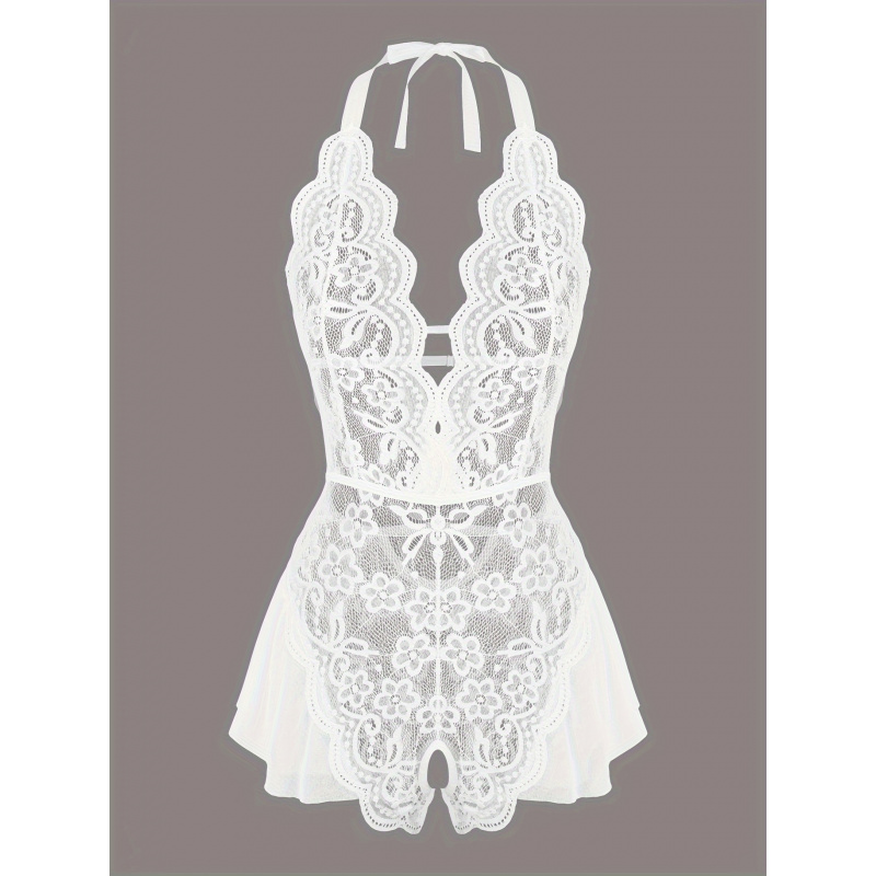 Charming Lace Mesh Teddy, Scal - Lace Teddy Lingerie avis et prix