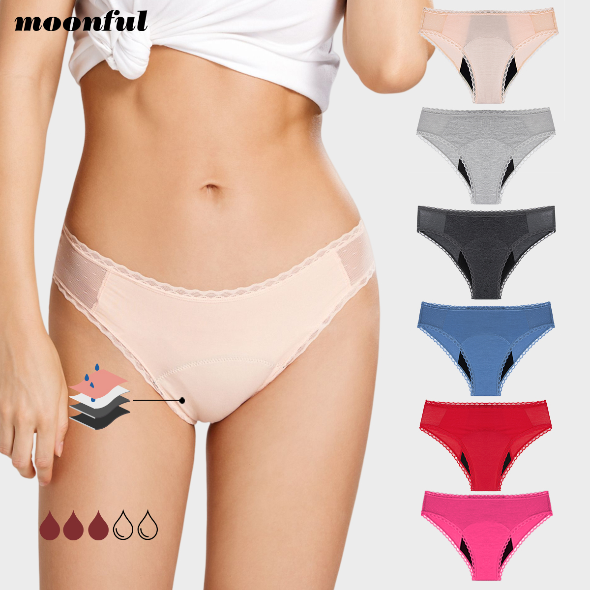 4 Layer Absorbent Menstrual Pa - Period Panty Absorbent avis et prix