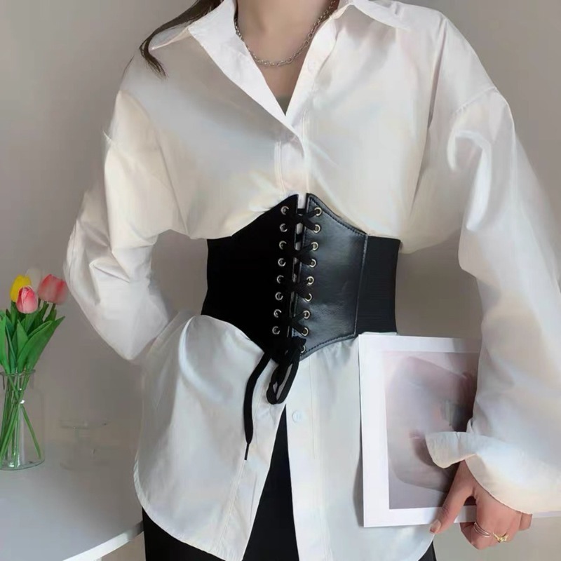 Fashion Corset Wide Belts Faux - Corset Waist Cinch avis et prix
