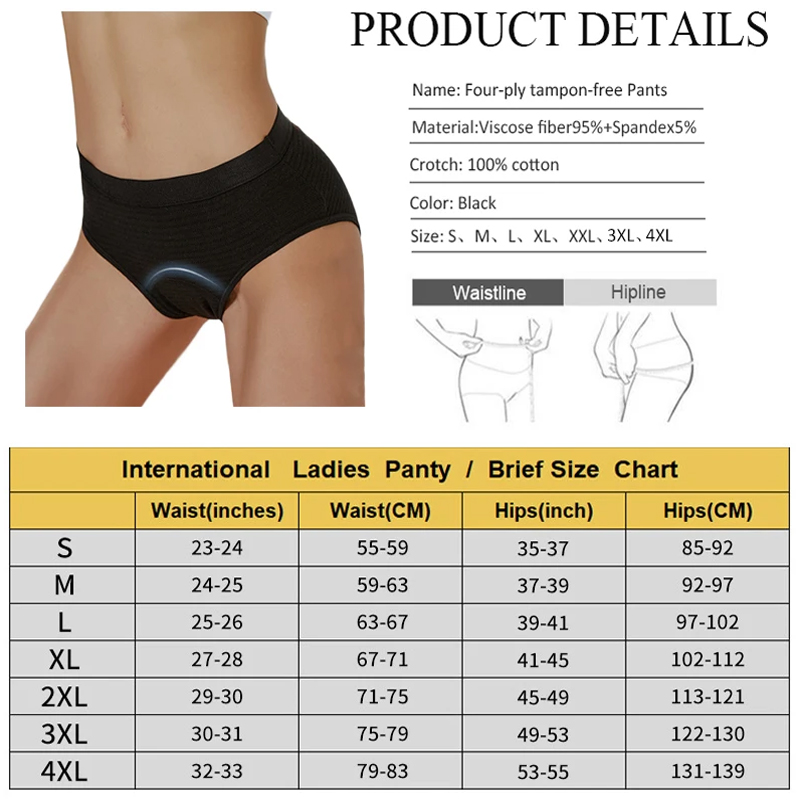 2Pc Heavy Flow Pure Cotton Men - Period Panty Absorbent avis et prix