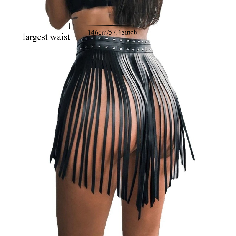Women Gothic Bondage Skirt Bla - Garter Belt Set avis et prix