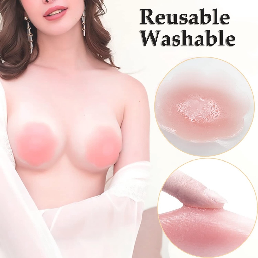6/12PCS Invisible Self Adhesiv - Silicone Bra Adhesive avis et prix