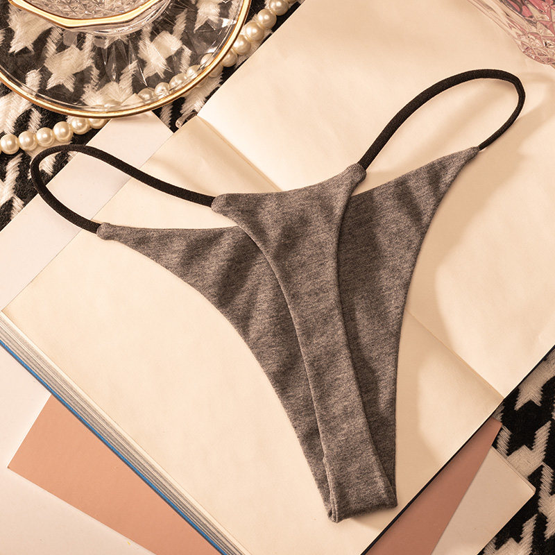 Low Waist Cotton Thong Women P - Seamless Underwear Women avis et prix