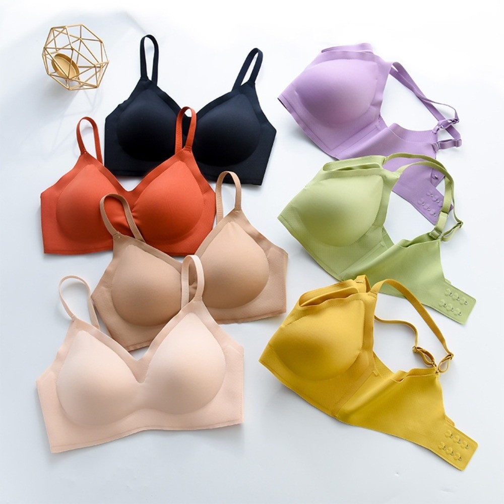 Push Up Wireless Bra Gathered  - Bralette Wireless Soft avis et prix
