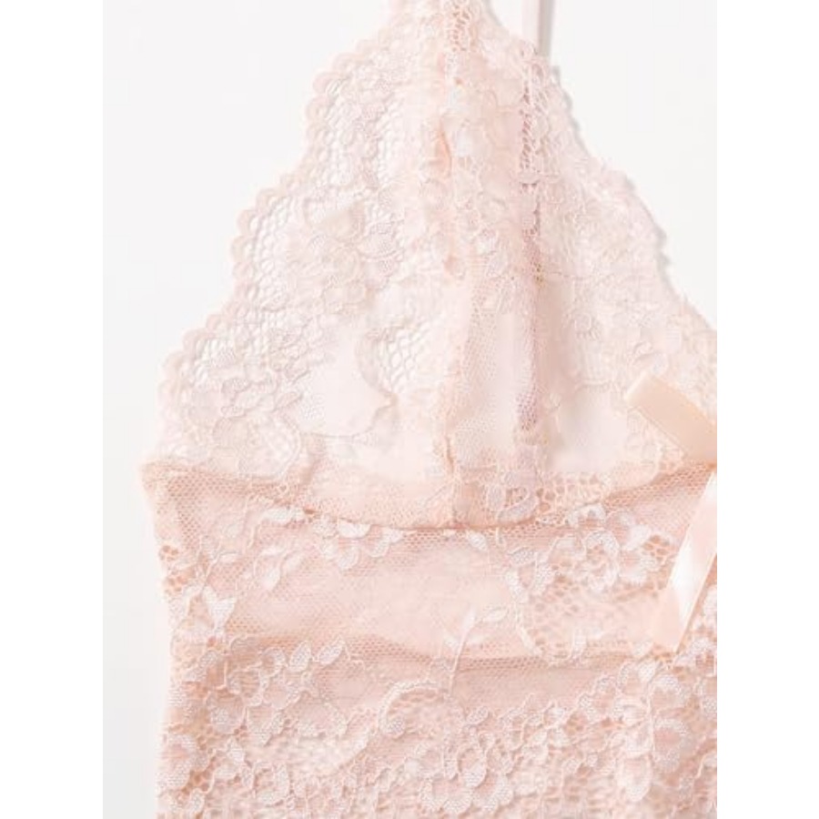 Women's 2 Pcs Lingerie Floral  - Cami Top Lace avis et prix