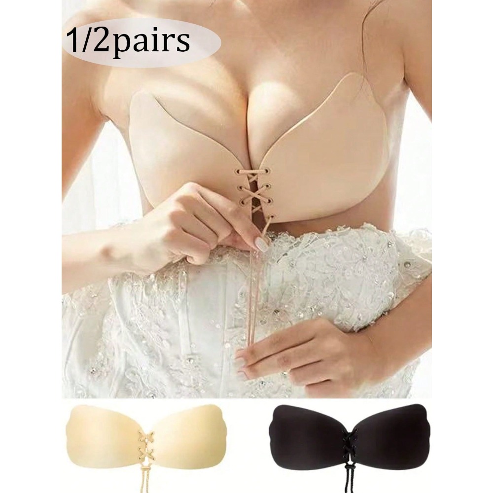 1/2pcs Wing-Shaped Adhesive Br - Silicone Bra Adhesive avis et prix