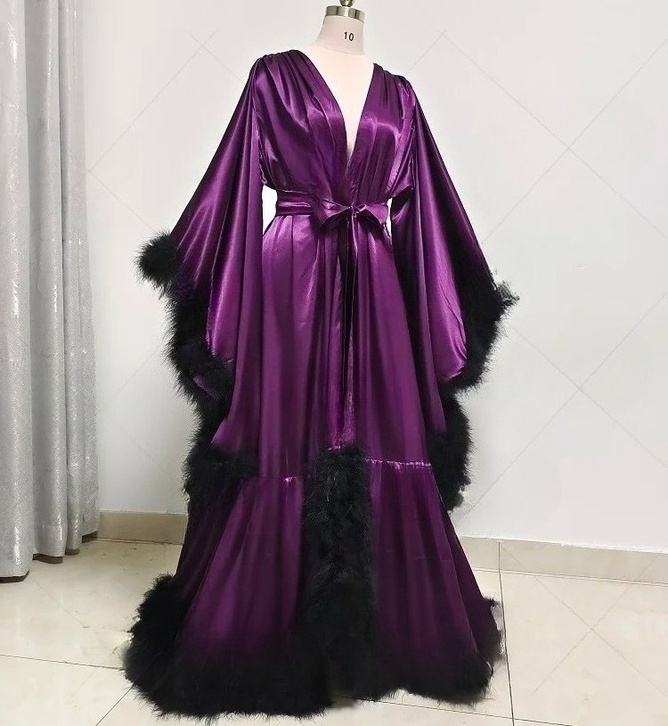 Customized Bathrobe for Women  - Robe Silk Women avis et prix