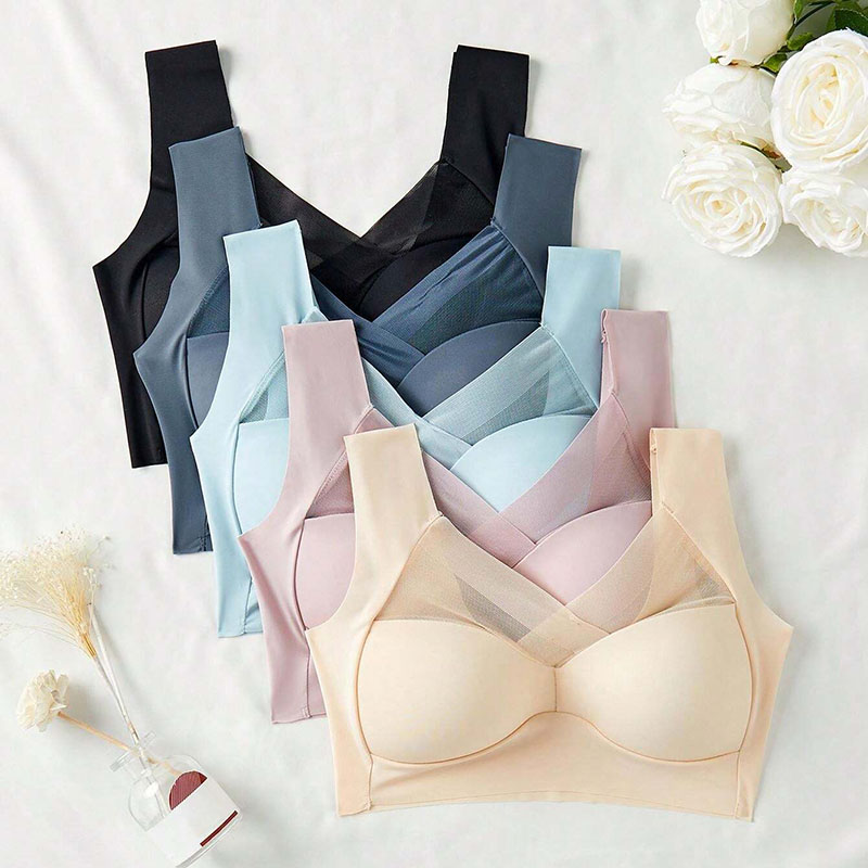 5PCS Women Sports Bras Full Cu - Bralette Wireless Soft avis et prix
