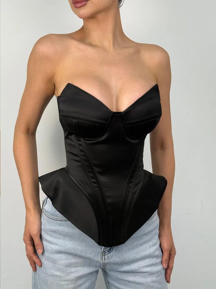 BKQU Sexy Fishbone Strapless C - Corset Waist Cinch avis et prix
