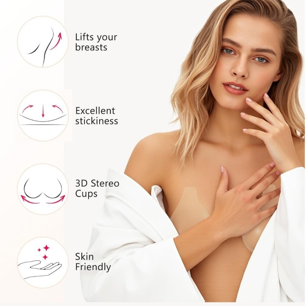 Seamless Silicone Nipple Cover - Silicone Bra Adhesive avis et prix