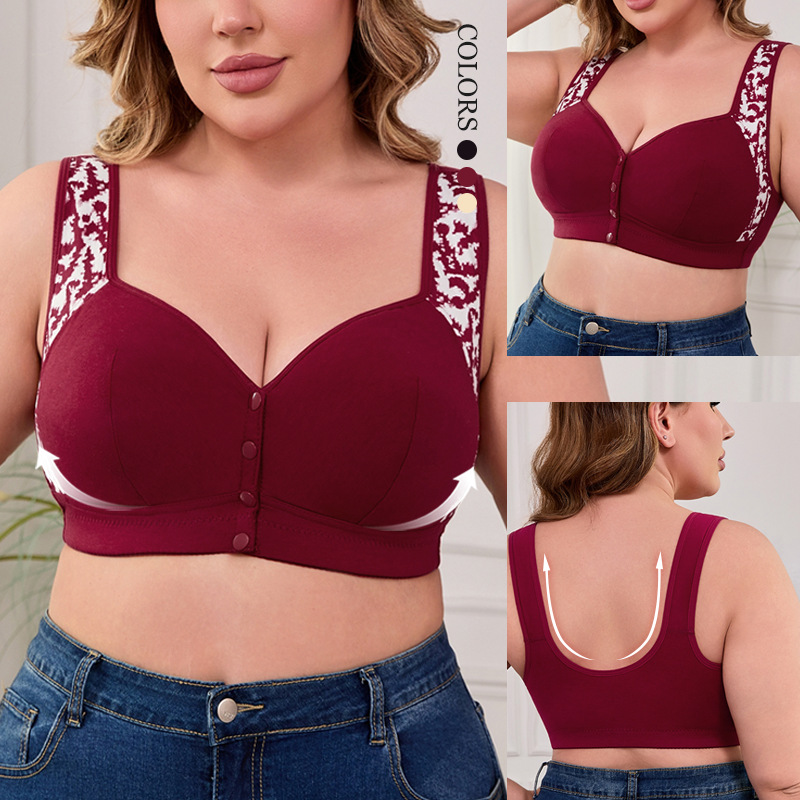 XL-7XL Plus Size Front Buckle  - Seamless Underwear Women avis et prix