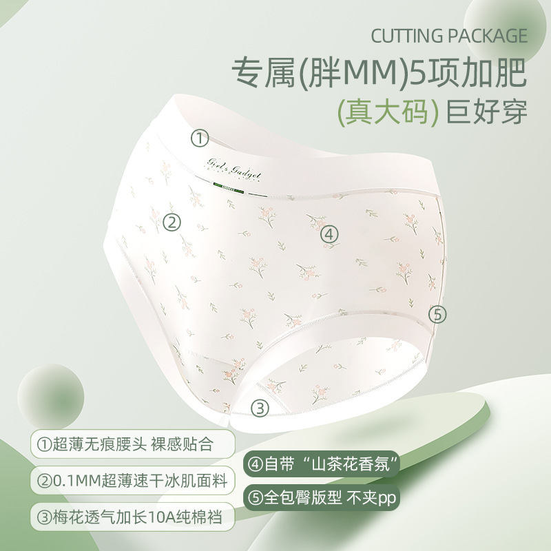 150kg Plus Size Ice Silk Seaml - Seamless Underwear Women avis et prix